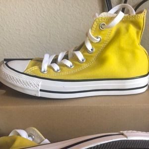 Yellow Hightop Converse